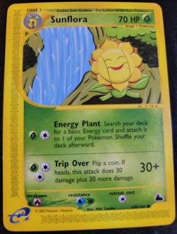 Sunflora # 105/144 Skyridge Set Pokemon TCG Game Trading Cards LP - Image 1