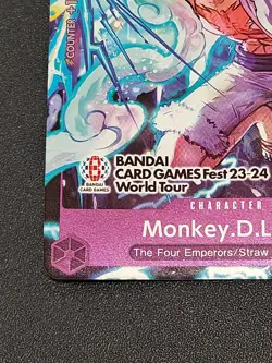 One Piece TCG - Monkey.D.Luffy P-041 Promo, Bandai Card Games Fest 23-24 - NM - Image 4