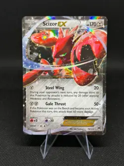 Scizor EX 76/122 Breakpoint Ultra Rare Holo Pokemon Card - Image 1