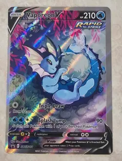 Vaporeon V SWSH181 Sword & Shield Promo Holo Pokemon TCG Card NM - Image 1