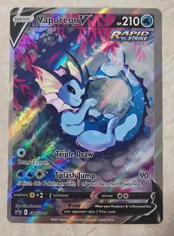 Vaporeon V SWSH181 Sword & Shield Promo Holo Pokemon TCG Card NM - Image 2
