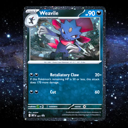 Weavile 021 Black Star Promo Cosmos Holo (Mega Evolution) NM Holo Pokemon Card - Image 1