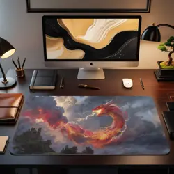 Elemental Chaos Dragon Themed Playmat | Unofficial MTG Playmat | Gift for Gamers - Image 2