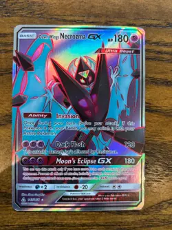Pokemon TCG Dawn Wings Necrozma GX Full Art 143/156 Sm-Ultra Prism Holo 2018 - Image 1