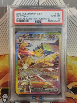 Pokemon Jolteon ex 153/131 Sv: Prismatic Evolutions SIR Holo PSA 10 - Image 1