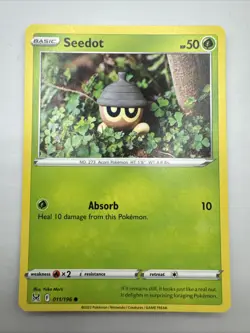 Seedot 011/196 Yuka Morii Pokemon Lost Origin Near Mint - Image 1