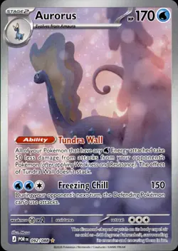 Aurorus 092/088 Holo Illustration Rare Pokemon Perfect Order - Image 1