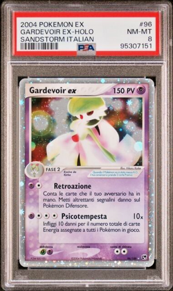 Pokemon PSA 8 Gardevoir Ex #96 Holo EX Sandstorm 2004 Italiano - Image 2