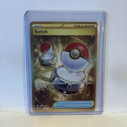 Switch 206/165 Gold Secret Rare Pokemon Scarlet & Violet 151 NM - Image 1