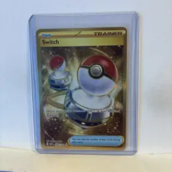 Switch 206/165 Gold Secret Rare Pokemon Scarlet & Violet 151 NM - Image 2
