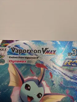 Pokemon Vaporeon VMAX Promo Full Art Rapid Strike Holo SWSH182 - Image 5
