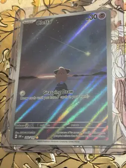 Pokemon TCG Cleffa 202/197 SV03: Obsidian Flames Holo Full Art - Image 1