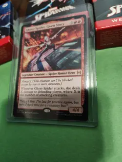 Spider-Man MtG Ghost-Spider, Gwen Stacy 0014 Mythic Rare & Double Trouble 013 +2 - Image 2