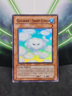 Yugioh Cloudian - Sheep Cloud GLAS-EN008 Super Rare 1st Edition LP - Image 1