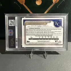 2024 Bowman Draft Chrome Jac Caglianone #CPA-JC 1st Gold Wave Auto /50 PSA 10 💎 - Image 2
