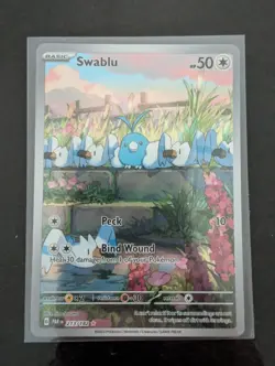 Swablu 213/182 Sv04: Paradox Rift Holo Card Near Mint Condition - Image 1
