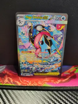 Mega Greninja ex SIR 116/086 Chaos Rising SIR Pokemon TCG (PACK FRESH) - Image 3