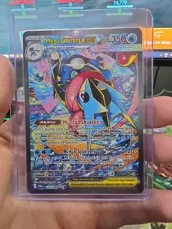 Pokemon TCG Chaos Rising Mega Greninja EX 116/086 Mint Pack Fresh English - Image 1