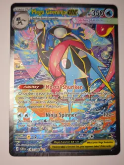 Pokemon Tcg Chaos Rising Mega Greninja Ex 116/086 Pack Fresh - Image 1