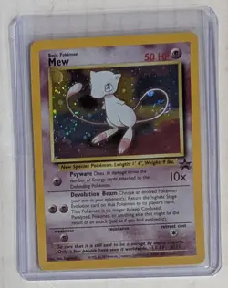 Pokemon Card Mew Holographic Black Star Promo #9 Card WOTC 1999-2000 - Image 1