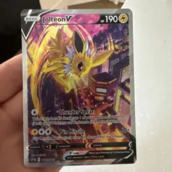 Pokemon Jolteon V Card - sword and shield promo - Image 1