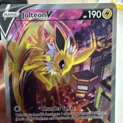 Pokemon Jolteon V Card - sword and shield promo - Image 3