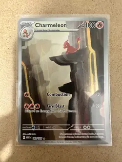 Pokemon Charmeleon 169/165 Pokemon Card 151 Full Art Special Illustration Rare - Image 3