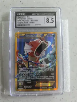 CGC 8.5 Gyarados EX 2016 BREAKpoint 123/122 Secret Rare Holo Pokemon Card - Image 1