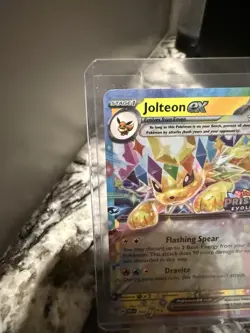 Pokemon TCG Jolteon EX Prismatic Evolutions Stamped Promo Card 030/131 NM - Image 2
