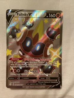 Falinks V SV115/SV122 - Shining Fates - Ultra Rare Holo Pokemon Card Near Mint - Image 1