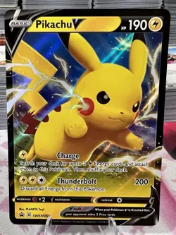Pikachu V SWSH061 SWSH: Sword & Shield Promo Cards Holo - Image 1