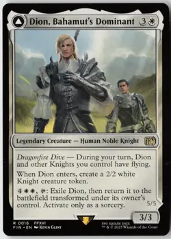 Dion, Bahamut's Dominant // Bahamut, Warden of Light (16) Final Fantasy (FIN) NM - Image 1