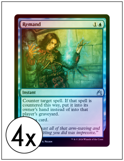4x Remand, Foil, Magic the Gathering, MTG NM - Image 1