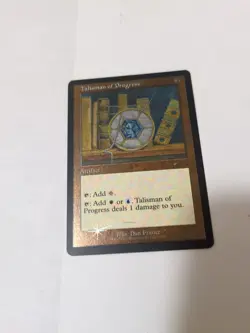 WOTC MtG Magic the Gat Talisman of Progress (Retro Frame) (Foil Etched) (R NM - Image 1
