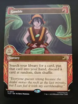 Gamble 312 (Showcase) Avatar: The Last Airbender MTG TCG - Image 1