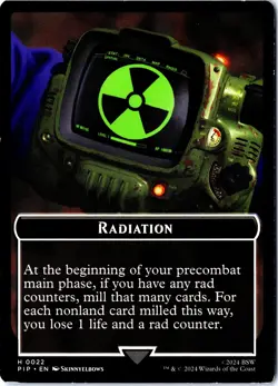 PIP: Fallout #22 1 Radiation Copy Double-Sided Token (Regular).M2A - Image 1