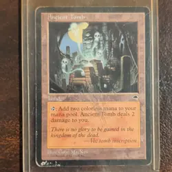 Ancient Tomb - Tempest Rare Land (Regular) English 1997 Deckmaster MTG - Image 1