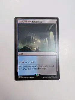 MTG - Darkwater Catacombs - Fallout (PIP) NM/M Condition - Image 1