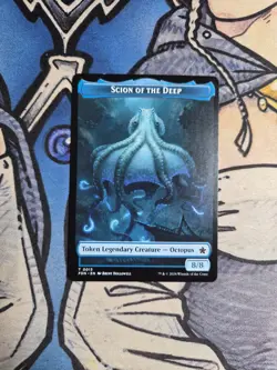 1x Koma's Coil / Scion of the Deep Token Dual-Sided - NM FDN MTG Magic - Image 2