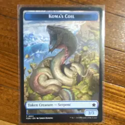 Magic: The Gathering Foundations Foil Koma, World-Eater + Koma’s Coil Token - Image 2