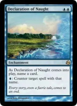 1x Moderately Played, English Declaration of Naught - Morningtide - Image 1