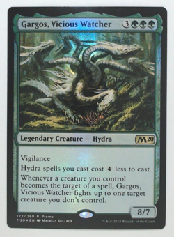 MTG Bling - Foil Promo - Gargos, Vicious Watcher - Core Set 2020 -H201 - Image 1