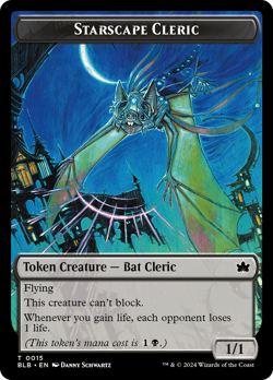 Starscape Cleric Token [Bloomburrow Tokens] Near Mint - Image 1