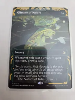 mtg, Glimpse of Nature- Secrets of Strixhaven: Mystical Archive Regular NM - Image 1