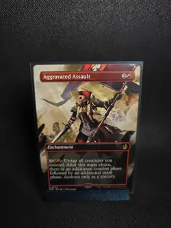 Aggravated Assault (Anime Borderless) Wilds of Eldraine: Enchanting Tales - Image 1