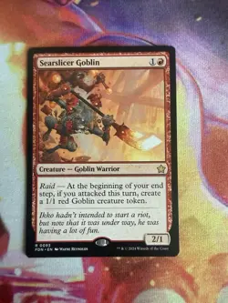 Searslicer Goblin Foundations Regular Magic The Gathering MTG NM - Image 1