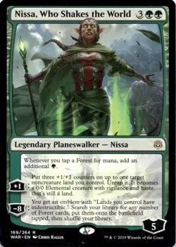 Nissa, Who Shakes the World WAR #169 War of the Spark Magic: The Gathering MP - Image 1