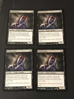 Blood Seeker X4 Zendikar Ex Condition See Pics Front/Back - Image 1
