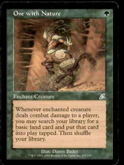 MTG One with Nature LP Light Play Scourge [1324] - Image 1