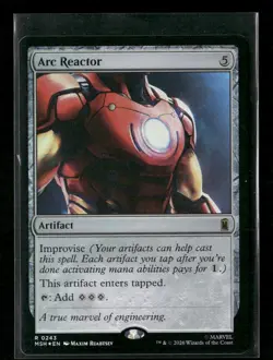 Arc Reactor 243 R Marvel Super Heroes Magic: The Gathering Foil NM - Image 1